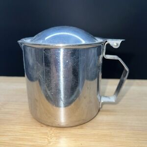 Vintage POLAR Stainless Steel 18-8 Made In USA Insulated Creamer Syrup Pitcher